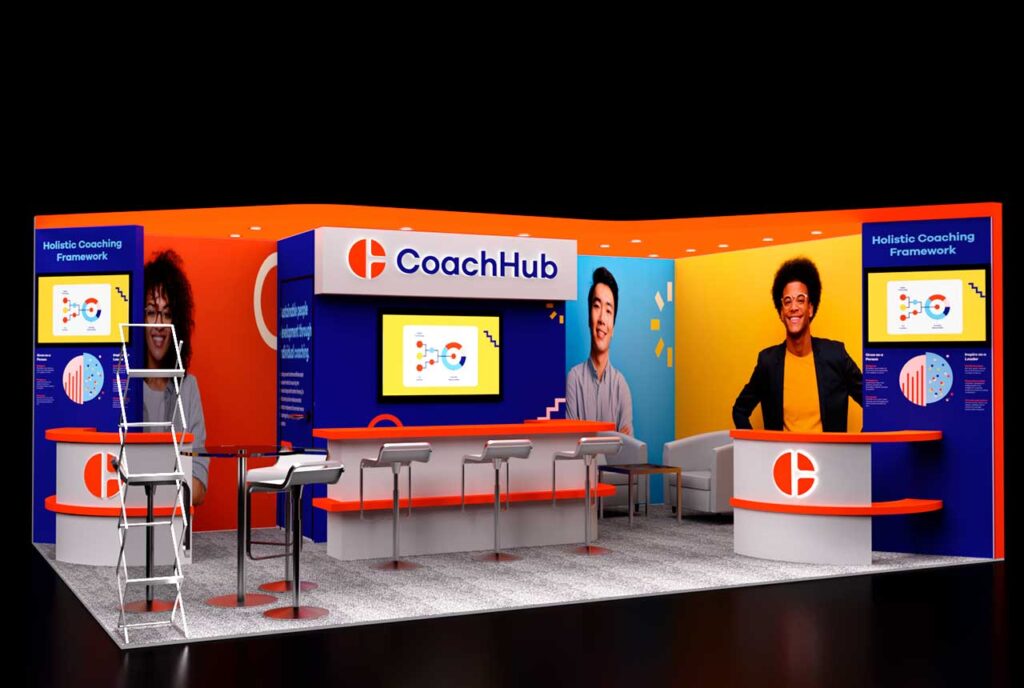 stand para una empresa educativa