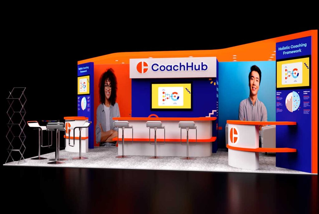 expositor para una empresa educativa