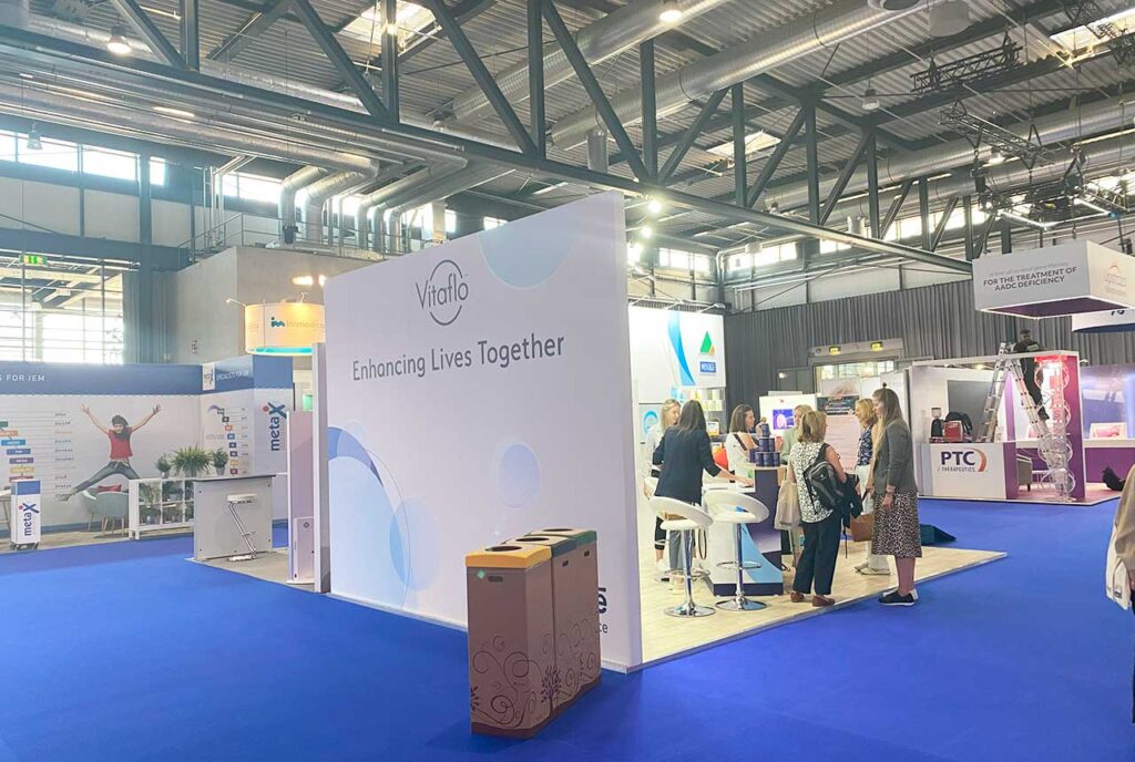 Exhibition stand for a medical company
