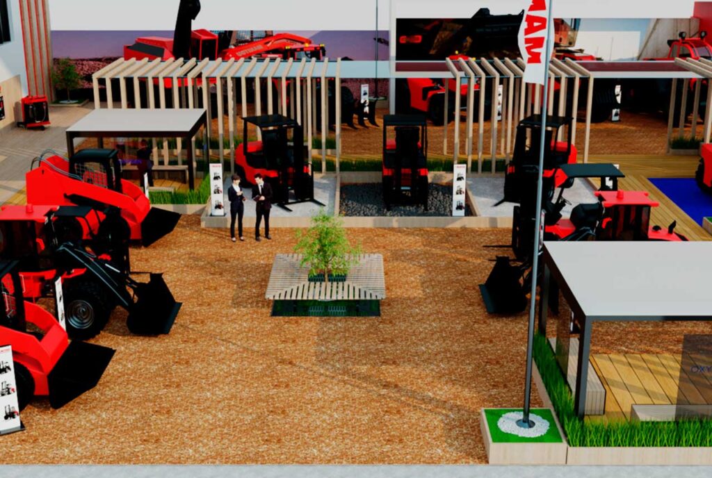 Exposiciones para un fabricante de maquinaria agrícola