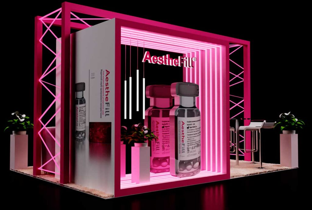 creation of an exhibition stand in Monaco