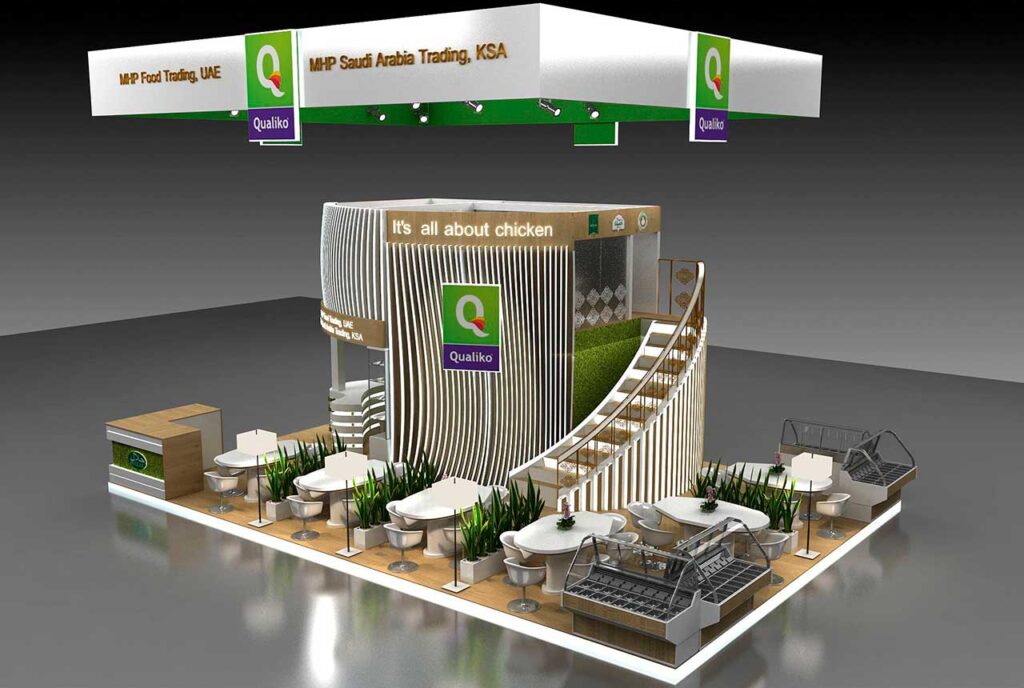 Katalog von Messeständen für ein landwirtschaftliches Unternehmen