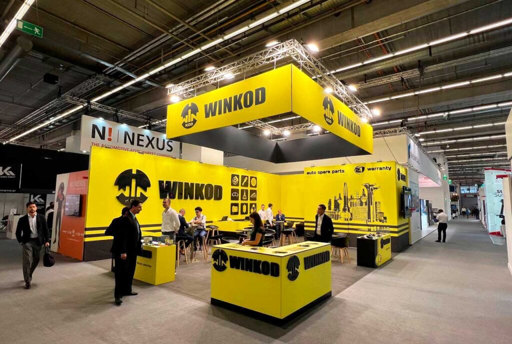 exhibition stand for an industrial company