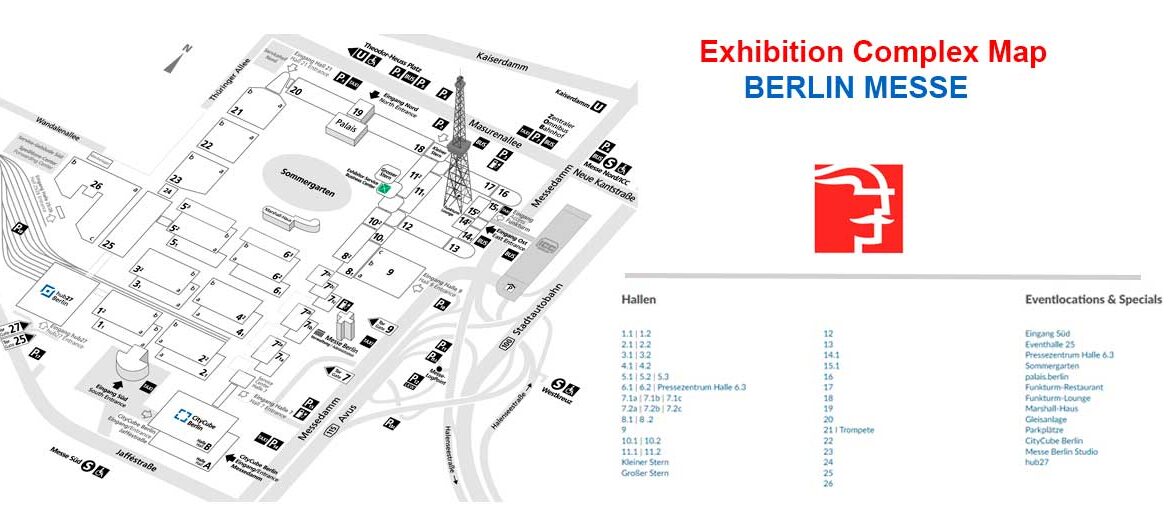 Exhibition center Berlin Messe floor plan