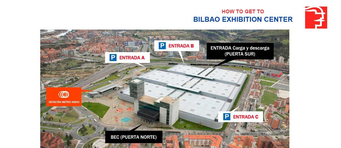 Plano del entradas ferial de Bilbao