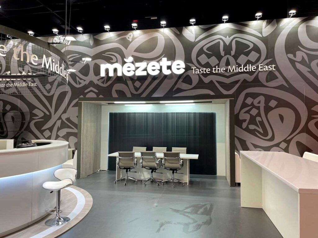 exhibition booth building for food trade shows