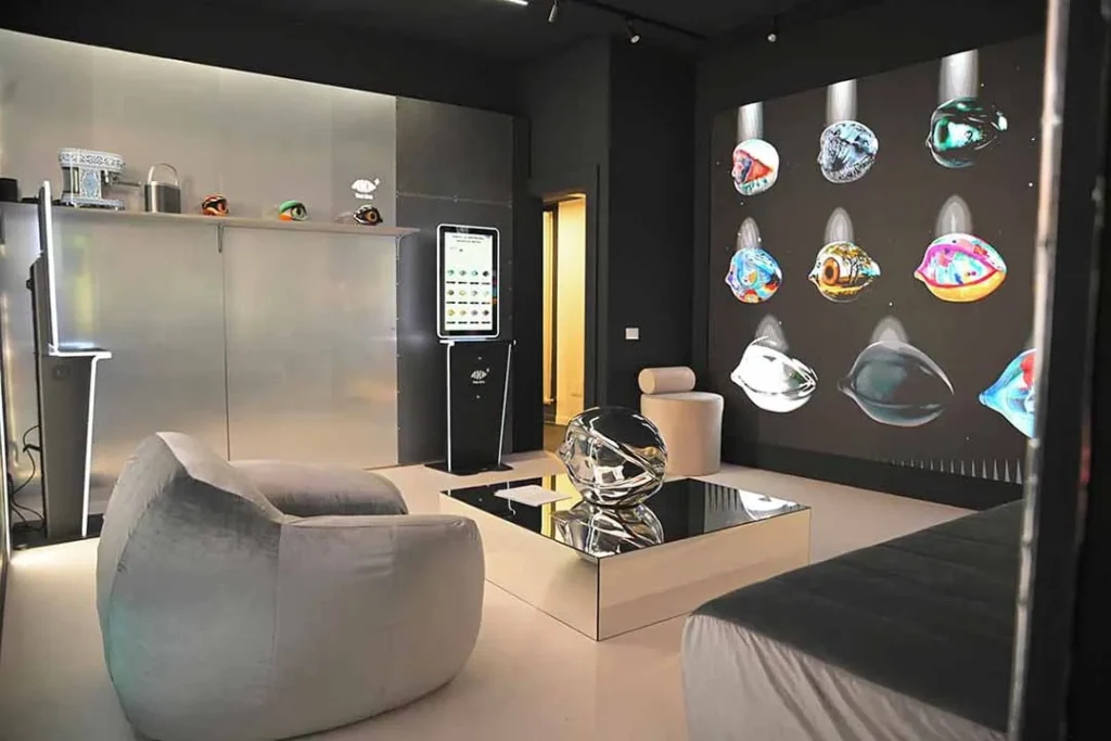 Struktur des Messestandes in Venedig 8