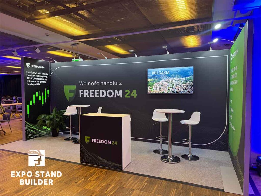 Modular booth build-up in Warsaw 2