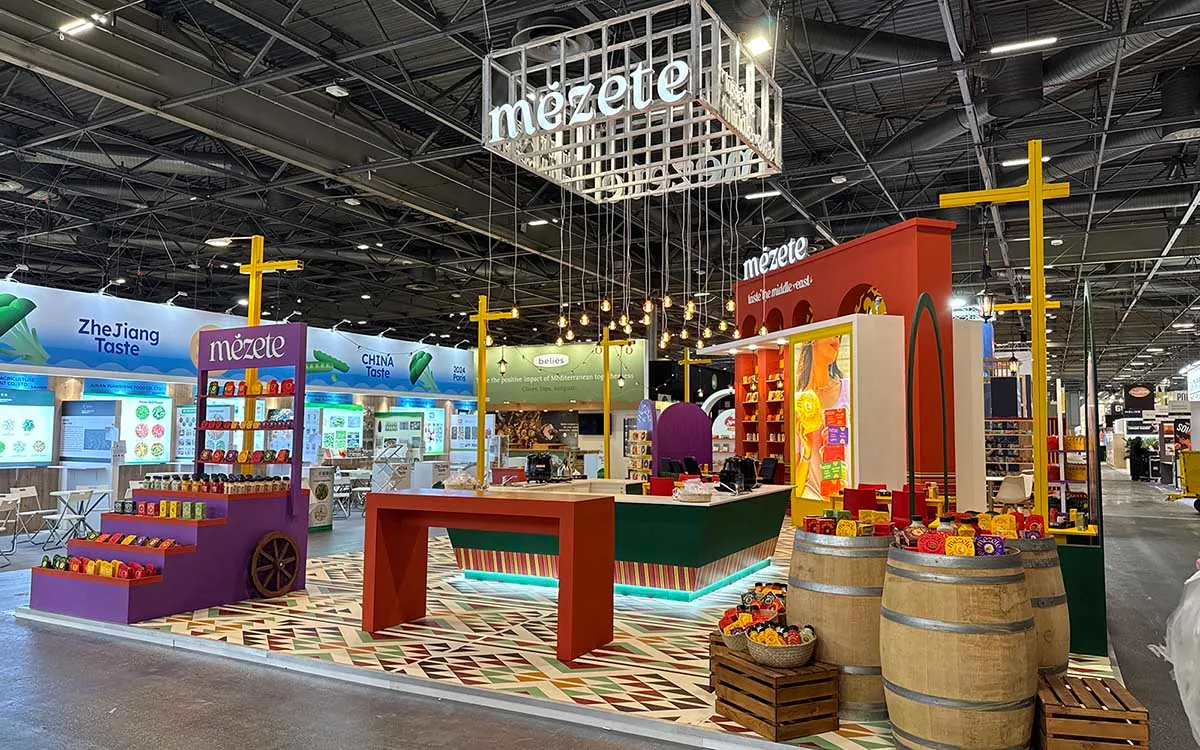 Mézete custom exhibition stand at SIAL Paris