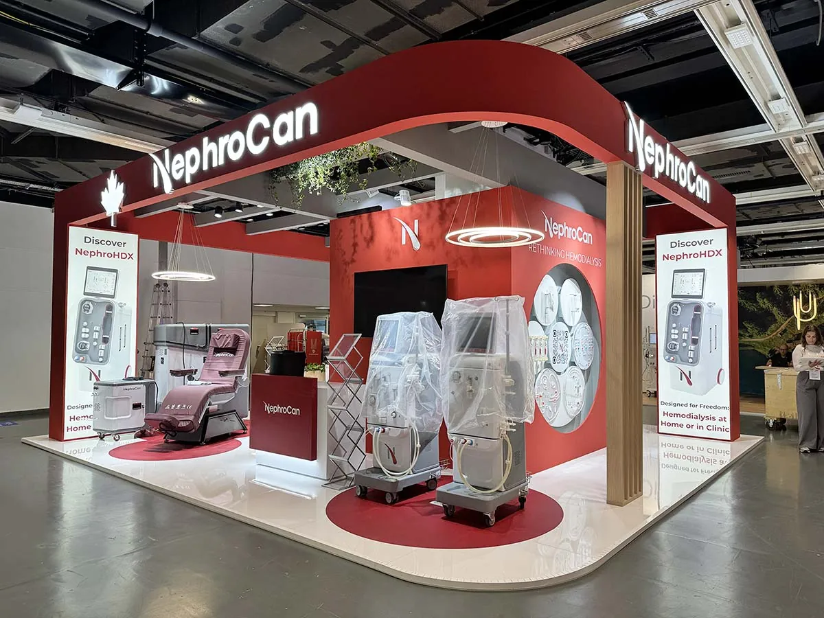 Technically complex bespoke exhibition stand built by ESBAU
